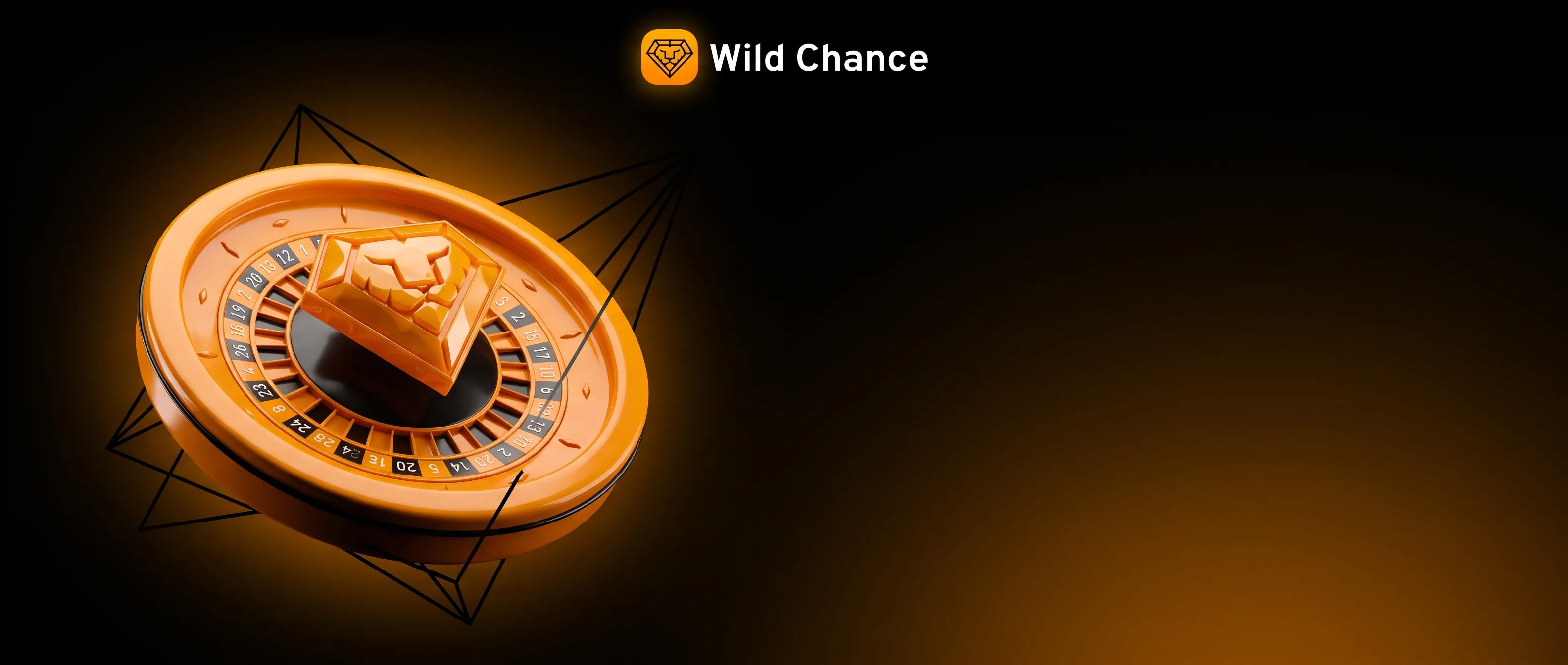 Goldenes Roulette mit Löwensymbol von Wild Chance